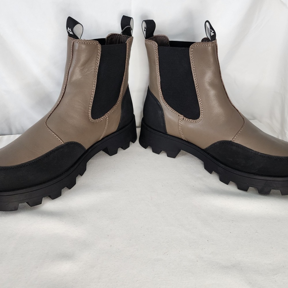 Cougar Chelsea Waterproof Ankle Boots Lug Sole Taupe Black Size 11 - Picture 3 of 6